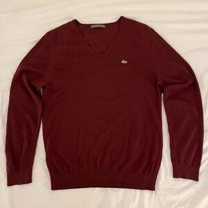 Lacoste | Men's V-neck Sweater | Size: 4 (Medium)